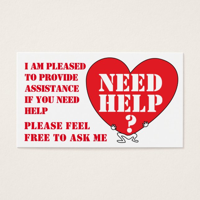 ASSISTANCE/HELP PROVIDER SYMBOL (Front)