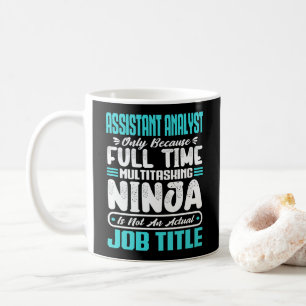 Assistant Analyst Multitasker Job Title Skills Coffee Mug