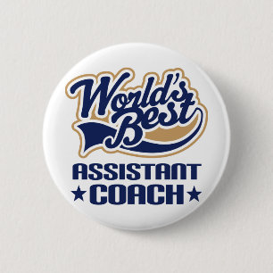 Assistant Coach Gift 6 Cm Round Badge
