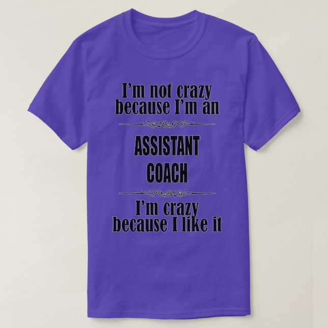 Assistant Coach Gift Classic TShirt (Design Front)