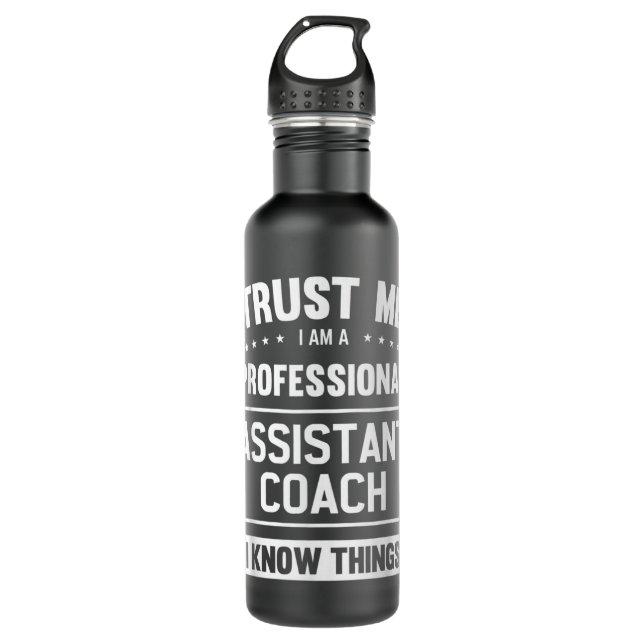 Assistant Coach Gift Idea Professional Coaches 710 Ml Water Bottle (Front)