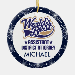 Assistant District Attorney Personalised Ornament