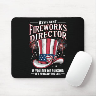 Assistant Fireworks Director USA 4th Of July Mouse Mat