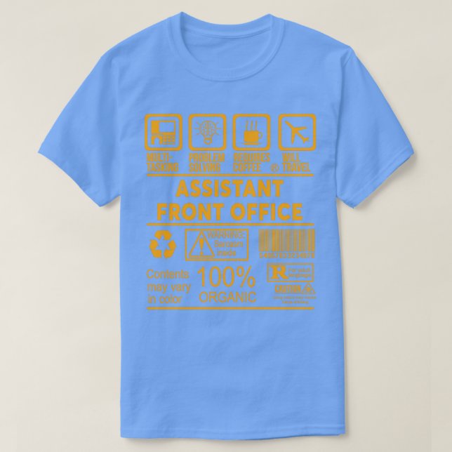 ASSISTANT FRONT OFFICE NICE DESIGN 2017 Classic TS T-Shirt (Design Front)