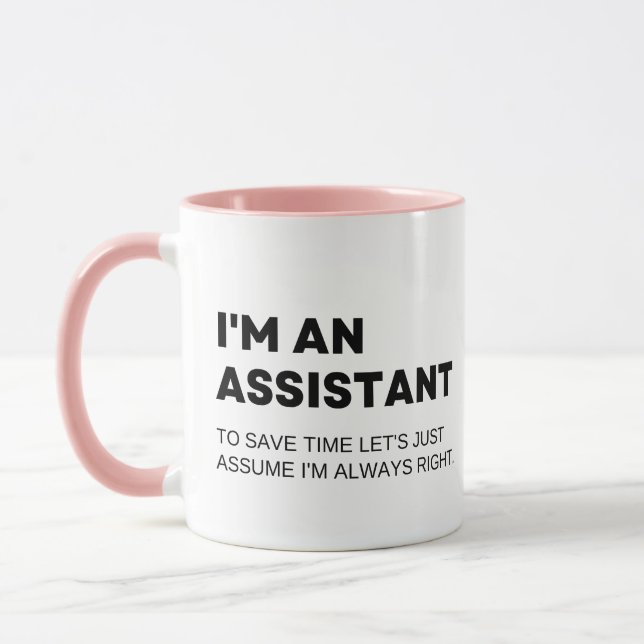Assistant Funny Job Mug (Left)
