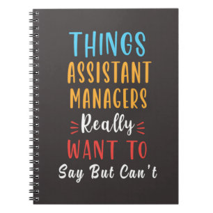 Assistant Manager – Workplace Leader Team Support Notebook