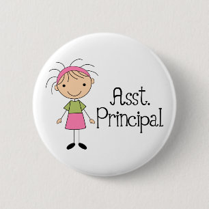 Assistant Principal 6 Cm Round Badge