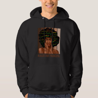 Assistant Principal Afro African American Women Bl Hoodie