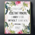 Assistant Principal Appreciation Secretary Thank Plaque<br><div class="desc">Assistant Principal Appreciation Secretary Thank - prints on various materials. A great gift idea to brighten up your home. Also buy this artwork on phone cases, apparel, mugs, pillows and more. Poster and Art Print on clothing and for your wall – various backgrounds – great print for you personally and...</div>