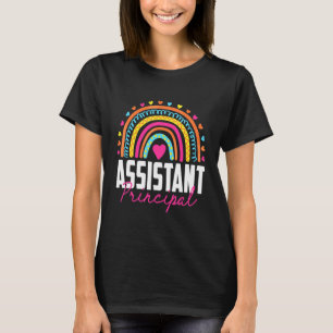 Assistant Principal Job Title School Worker Rainb T-Shirt