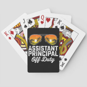 Assistant Principal Off Duty Last Day Of School Playing Cards