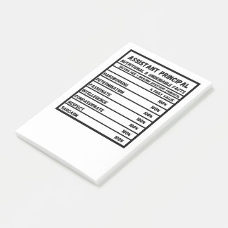 Assistant Principal  Post-it Notes