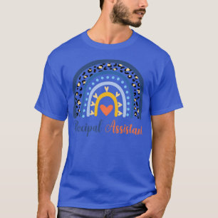 Assistant Principal Rainbow Funny Job Title School T-Shirt