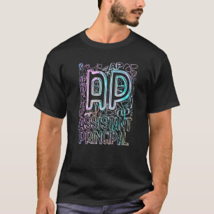 Assistant Principal Typography Back To School Prin T-Shirt