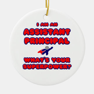 Assistant Principal .. What's Your Superpower? Ceramic Tree Decoration