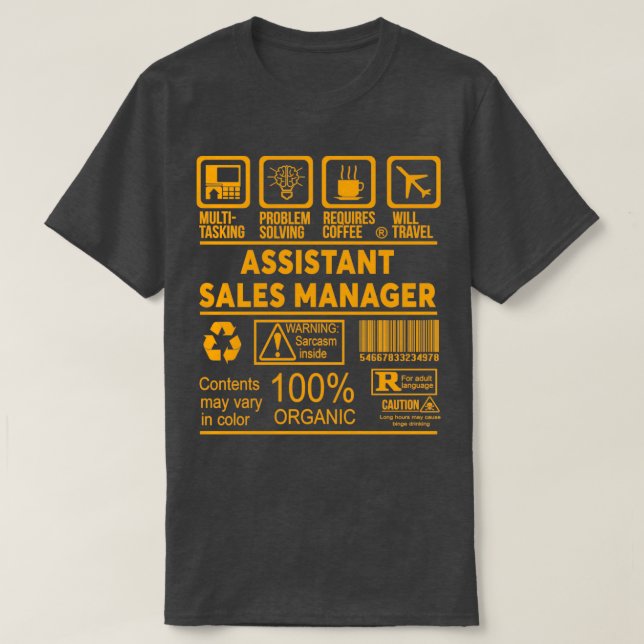 ASSISTANT SALES MANAGER NICE DESIGN 2017 Classic T T-Shirt (Design Front)