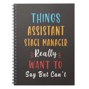 Assistant Stage Manager – Theatre Crew Backstage Notebook