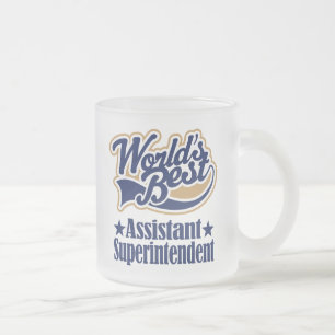 Assistant Superintendent Gift For Frosted Glass Coffee Mug