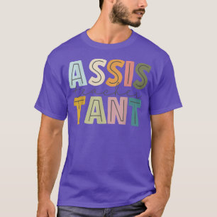 Assistant Teacher First Last 100 Day Of School Typ T-Shirt