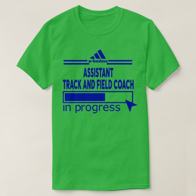 ASSISTANT TRACK AND FIELD COACH T-Shirt (Design Front)