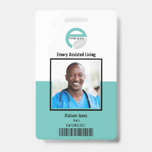 Assisted Living Facility Nurse ID Photo Badge