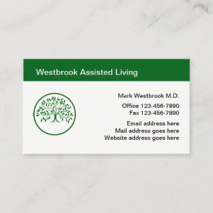 Assisted Living Tree of Life Theme Businesscards Business Card