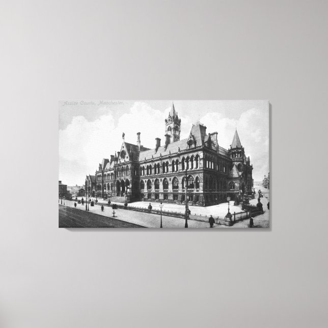 Assize Courts, Manchester, c.1910 Canvas Print (Front)
