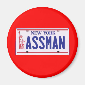 Assman New York License Plate Products Magnet