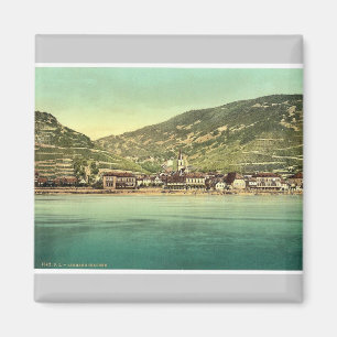 Assmannshausen, the Rhine, Germany rare Photochrom Magnet