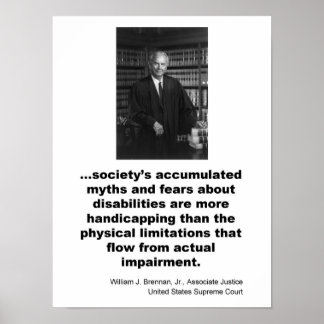 Associate Justice William J. Brennan, Jr. Poster