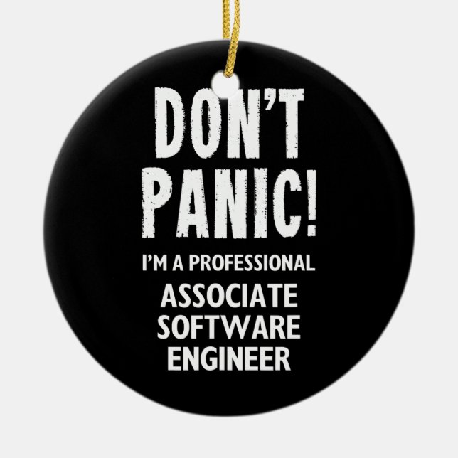 Associate Software Engineer  Ceramic Tree Decoration (Front)