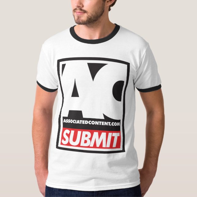 Associated Content Submit T-Shirt Black Trim (Front)