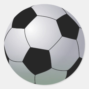 Association Football American Soccer Ball Classic Round Sticker