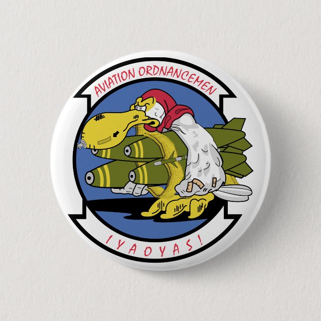 Association of Aviation Ordnancemen 6 Cm Round Badge (Front)