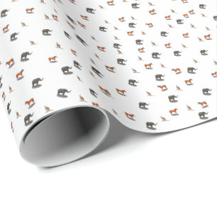 Assorted Animal Themed Wrapping Paper