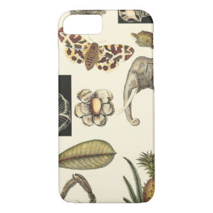 Assorted Animals Painted on Cream Background iPhone 8/7 Case