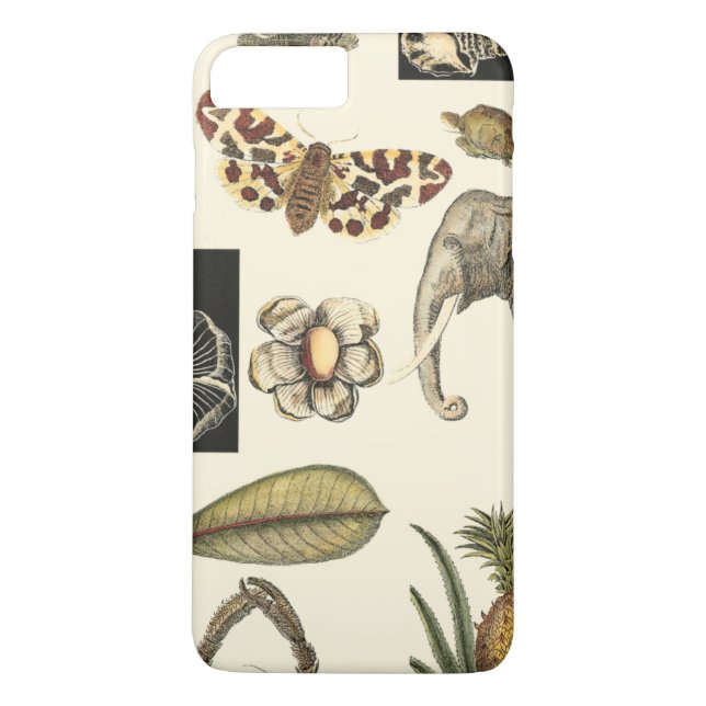 Assorted Animals Painted on Cream Background Case-Mate iPhone Case (Back)