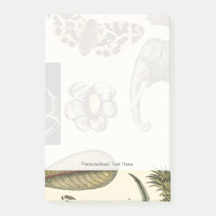 Assorted Animals Painted on Cream Background Post-it Notes