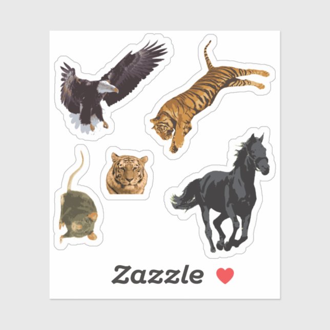 Assorted Animals Sticker Pack (Sheet)