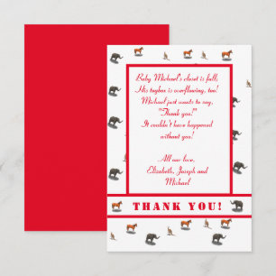 Assorted Animals Themed Invitation