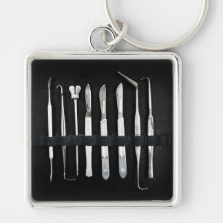 Assorted Antique Embalming Tools Key Ring