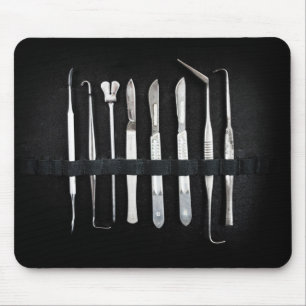 Assorted Antique Embalming Tools Mouse Mat