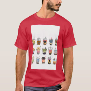 Assorted Bubble Tea Boba Desig Perfect Gift T-Shirt