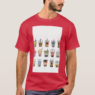 Assorted Bubble Tea Boba Desig Perfect Gift T-Shirt