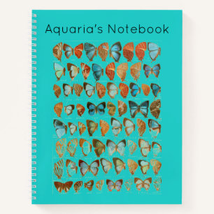 Assorted Butterfly Hardcover Spiral Sketchbook Notebook