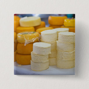Assorted cheeses 15 cm square badge