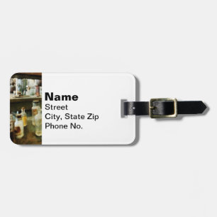 Assorted Chemicals in Bottles Luggage Tag