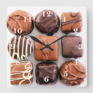 Assorted Chocolates Wall Clock