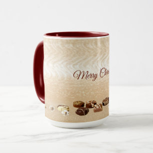 Assorted Chocolates with Flowers Holiday Mug