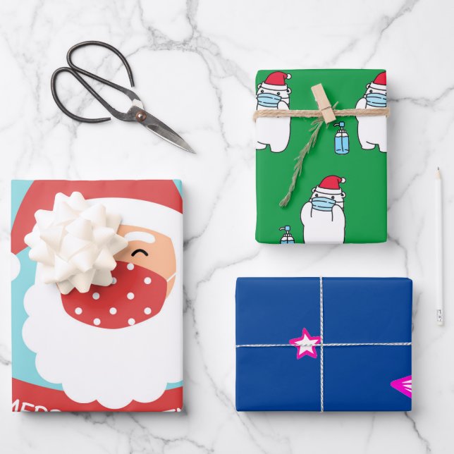 ASSORTED CHRISTMAS COVID19 IMAGES FLAT SHEET (Front)